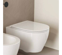 Сиденье для унитаза Scarabeo Glam с микролифтом белое 5535/B