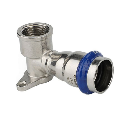 Водорозетка раструбная Varmega Inox Press 18x1/2 ВР нержавеющая сталь VM716001804