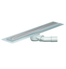 Душевой канал ACO Showerdrain B 885 мм высота 52 мм решетка Волна 90108068