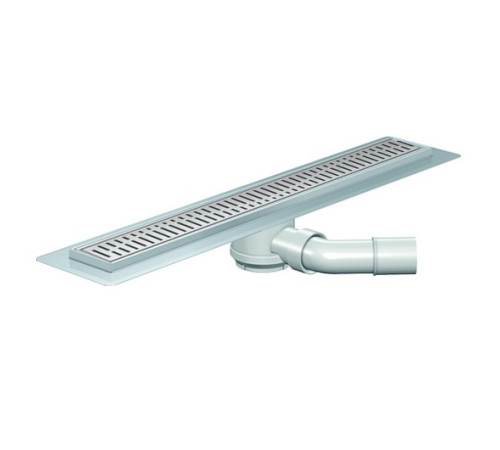 Душевой канал ACO Showerdrain B 885 мм высота 52 мм решетка Волна 90108068