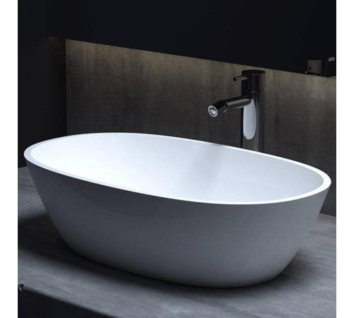 Раковина накладная Salini Sofia 56х33.5х15 см S-Sense белый глянцевый 1101106G