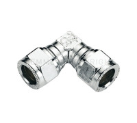 Угольник резьбозажимной латунный Tiemme 90° 12x12 мм хром 1130007