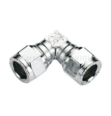 Угольник резьбозажимной латунный Tiemme 90° 12x12 мм хром 1130007