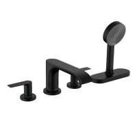 Смеситель на борт ванны Hansgrohe Vivenis на 4 отверстия с sBox матовый черный 75444670