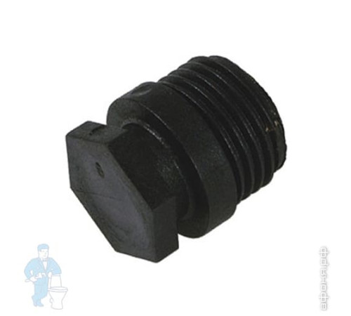 Заглушка Henco 1/2 дюйма черная BP04