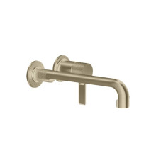 Смеситель для раковины Gessi Inciso встраиваемый излив 234 мм внешняя часть Brushed Brass PVD 58089#727