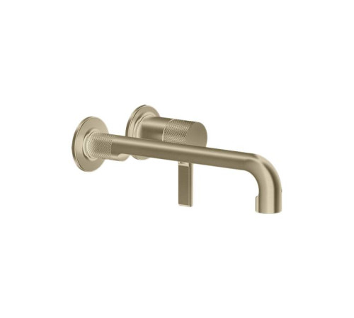 Смеситель для раковины Gessi Inciso встраиваемый излив 234 мм внешняя часть Brushed Brass PVD 58089#727