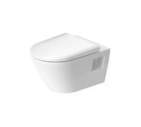 Унитаз подвесной Duravit D-Neo 37x54 см безободковый с сиденьем белый 45780900A1
