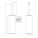 Ершик для унитаза подвесной Gessi Emporio Accessories Black XL 38957#299
