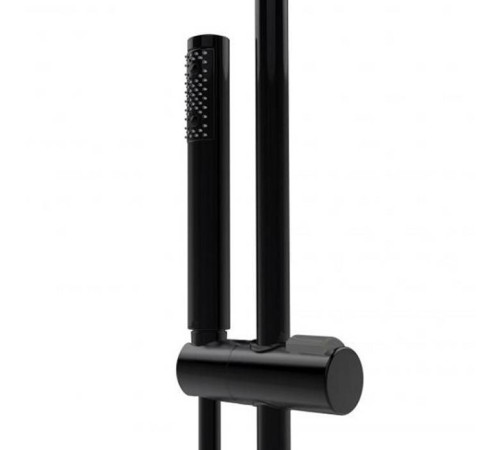 Душевая стойка Bossini Cosmo 23х23 см термостат ручной душ черный матовый L10103.073