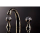 Смеситель для раковины на 3 отверстия Boheme Imperiale Presente золото глянцевое 337
