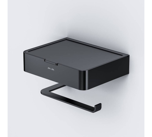 Держатель для туалетной бумаги с отделением AM.PM Inspire V2.0 черный матовый A50A341522