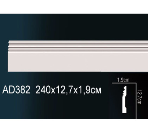 Плинтус напольный Perfect AD382 полиуретановый AD382