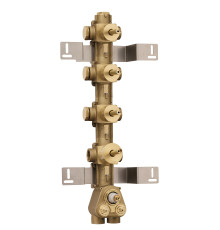 Внутренняя часть термостатического смесителя Bossini Oki/Cube на 5 потребителей с девиатором Z030275000