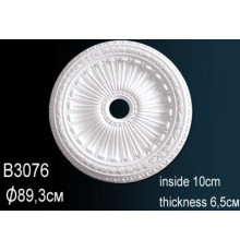 Розетка потолочная под люстру Perfect B3076 полиуретановая с орнаментом 591 мм B3076