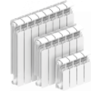 Радиатор биметаллический Rifar Alp 500 4 секции боковое подключение RAL 9016 ralp50004