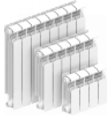 Радиатор биметаллический Rifar Alp 500 12 секций боковое подключение RAL 9016 ralp50012