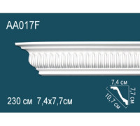 Карниз потолочный Perfect AA017F полиуретановый гибкий с орнаментом 76x73x2400 мм AA017F