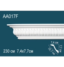 Карниз потолочный Perfect AA017F полиуретановый гибкий с орнаментом 76x73x2400 мм AA017F
