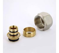 Соединитель обжимной Uni-Fitt никелированный евроконус 20х3/4 680N2034