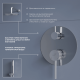 Душевая система скрытого монтажа RGW SP-55 хром 51140855-01