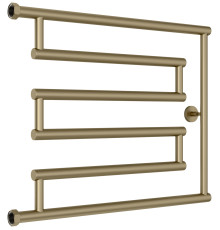 Полотенцесушитель водяной Сунержа High-Tech+ 660x528 мм золотой шёлк матовый 32-4052-5065