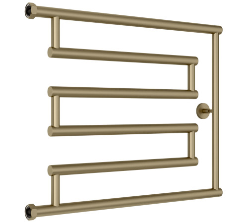 Полотенцесушитель водяной Сунержа High-Tech+ 660x528 мм золотой шёлк матовый 32-4052-5065