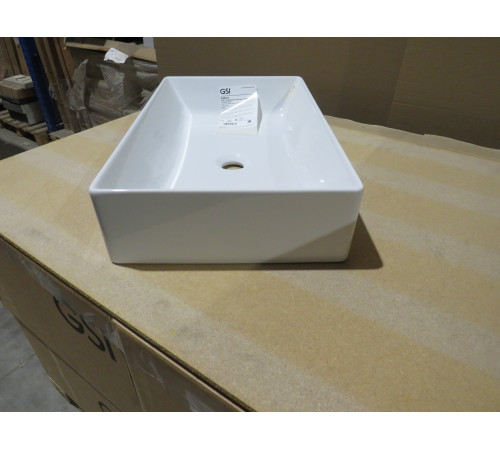 Раковина накладная GSI Kube X 370х600 мм белый глянцевый 945311_УЦ/1