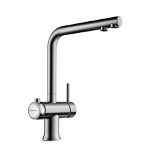 Смеситель для кухни Omoikiri Hotaru с подключением фильтра нержавеющая сталь/белый 4994050