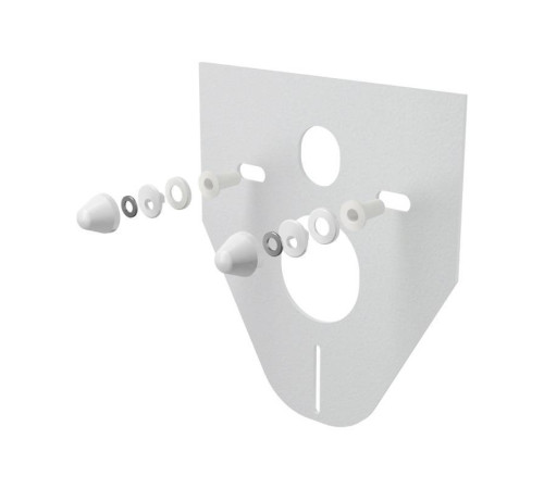 Звукоизоляция для подвесного унитаза и биде Alca M910 белый