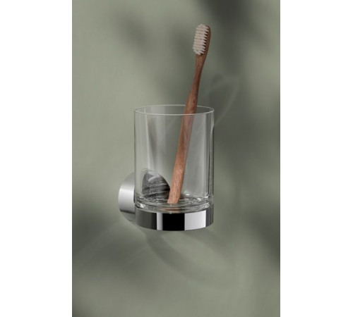 Держатель стакана со стаканом KEUCO Collection Reva хром 12850 019000