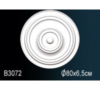 Розетка потолочная под люстру Perfect B3072 полиуретановая гладкая 585 мм B3072