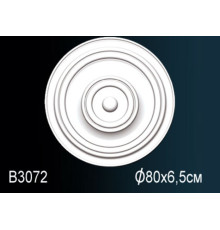 Розетка потолочная под люстру Perfect B3072 полиуретановая гладкая 585 мм B3072