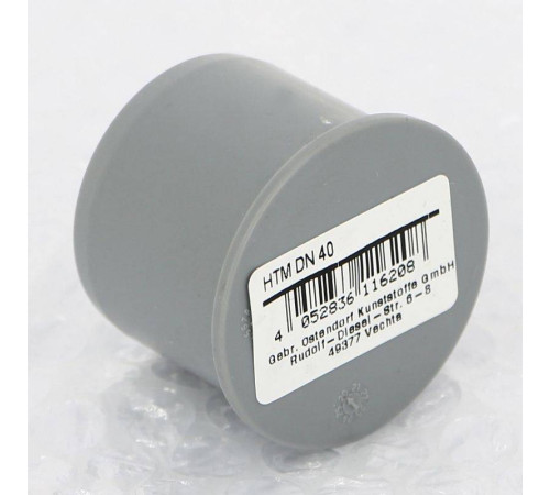 Заглушка Ostendorf HT DN 40 внутренняя серая 111620