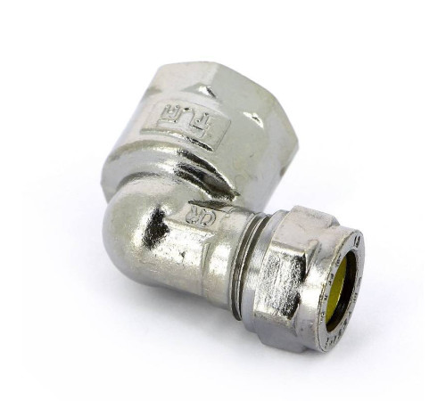 Угольник обжимной Tiemme хромированный 15х1/2 ВР 1130055