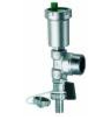 Узел концевой FAR хромированный 3/4 НР с воздухоотводчиком и сливным краном FK 4071 3438