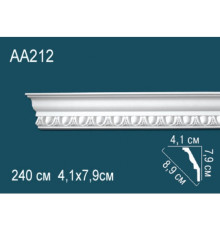 Карниз потолочный гибкий Perfect AA212F полиуретановый с рисунком AA212F