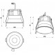 Встраиваемый светильник iLedex Mars 12 Вт 3000 K 212-12W-D95-3000K-24DG-BK