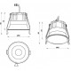 Встраиваемый светильник iLedex Mars 12 Вт 4000 K 212-12W-D95-4000K-24DG-BK