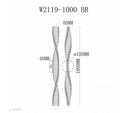 Бра iLedex Vision W2119-1000 BR
