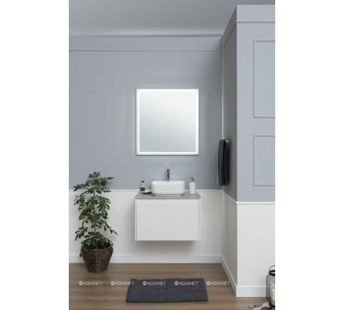 Тумба с раковиной Aquanet Nova Lite 75 1+1 ящик белый глянец 00245243