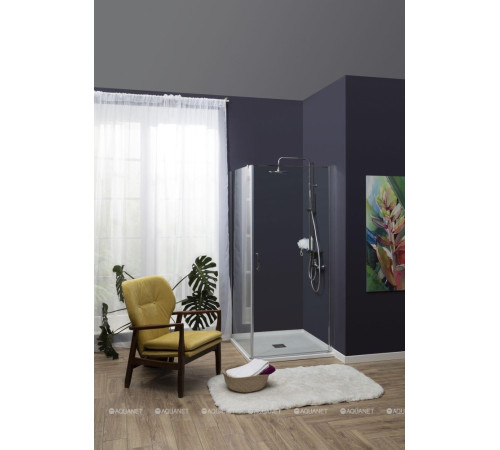 Душевая дверь в нишу Aquanet Cinetic 900 мм хром прозрачная 6 мм AE12-N-90H190U-CT