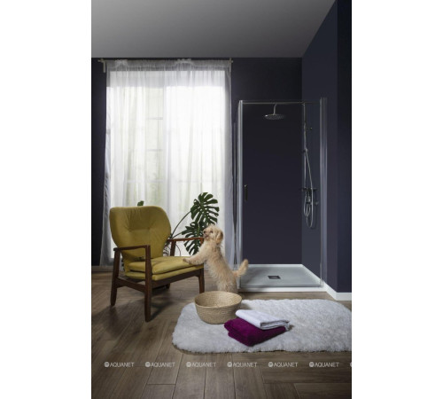 Душевая дверь в нишу Aquanet Cinetic 900 мм хром прозрачная 6 мм AE12-N-90H190U-CT