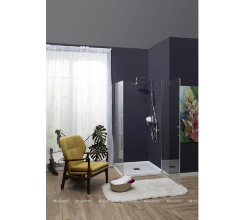 Душевая дверь в нишу Aquanet Cinetic 900 мм хром прозрачная 6 мм AE12-N-90H190U-CT