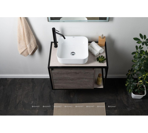 Тумба под раковину Aquanet Nova Lite LOFT 75 L дуб рошелье 00261654