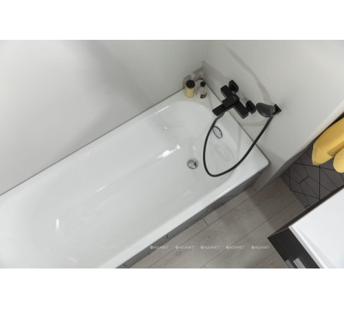 Душевой гарнитур Aquanet СЕТ3 лейка 3 режима шланг 150 см черный матовый AF000-07B