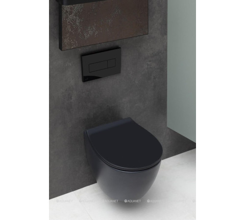 Унитаз подвесной Allen Brau FANTASY Rimless 510x363 мм черный матовый 4.11004.31