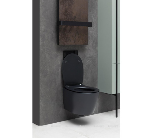 Унитаз подвесной Allen Brau FANTASY Rimless 510x363 мм черный матовый 4.11004.31