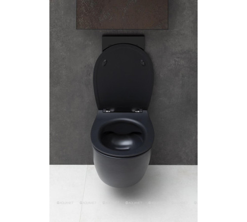 Унитаз подвесной Allen Brau FANTASY Rimless 510x363 мм черный матовый 4.11004.31