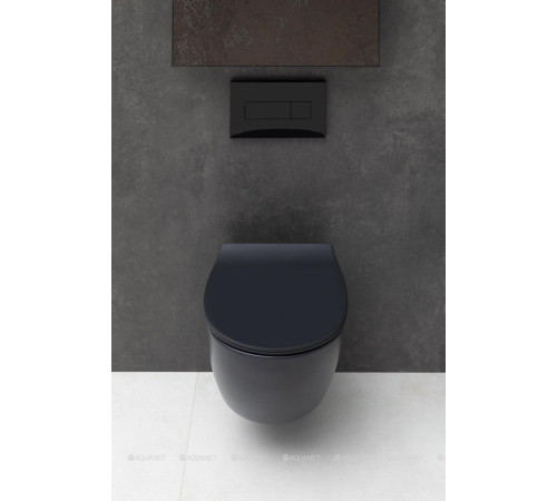 Унитаз подвесной Allen Brau FANTASY Rimless 510x363 мм черный матовый 4.11004.31